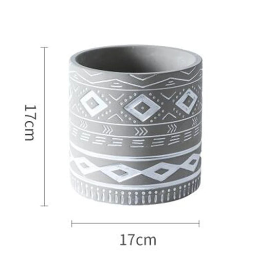 Homemade concrete flowerpot silicone mould - vue 12 sur 14