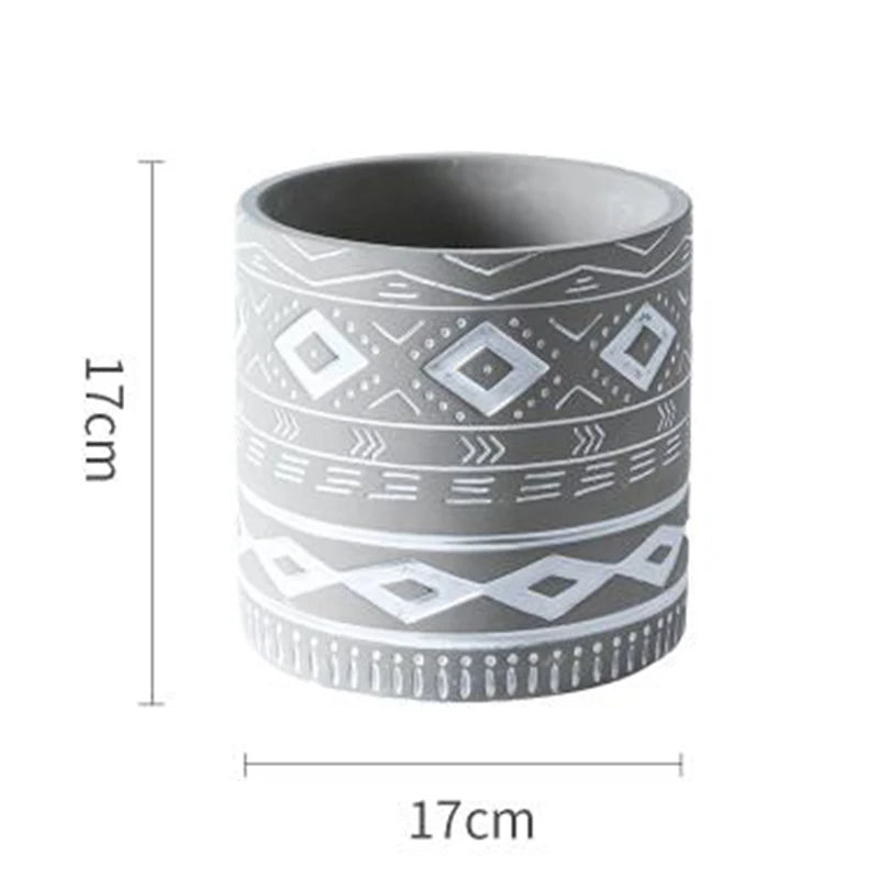 Homemade concrete flowerpot silicone mould - vue 12 sur 14