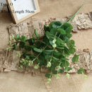 Eucalyptus tree branch with round leaves retro artificial foliage decoration