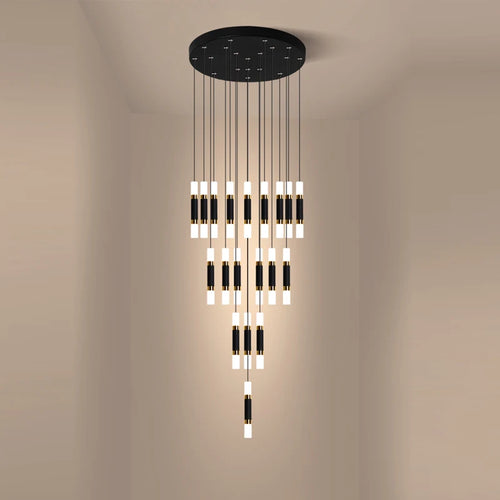 Modern metal pendant light with minimalist style for elegant interiors - vue 2 sur 12