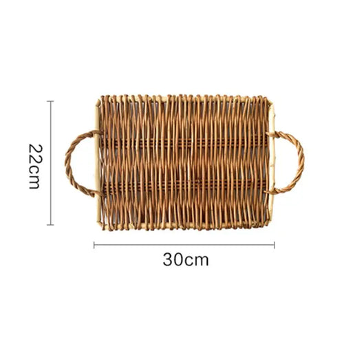 handwoven basket for fruit and vegetables storage and picnic - vue 23 sur 29