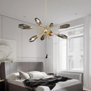 Creative post-modern minimalist elegant glass chandelier