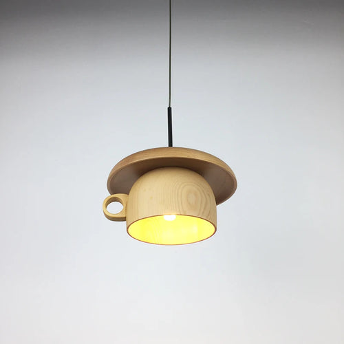 Creative wooden pendant light for café and restaurant nordic decor