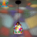 Colourful stained glass chandelier tiffany style for creative lighting