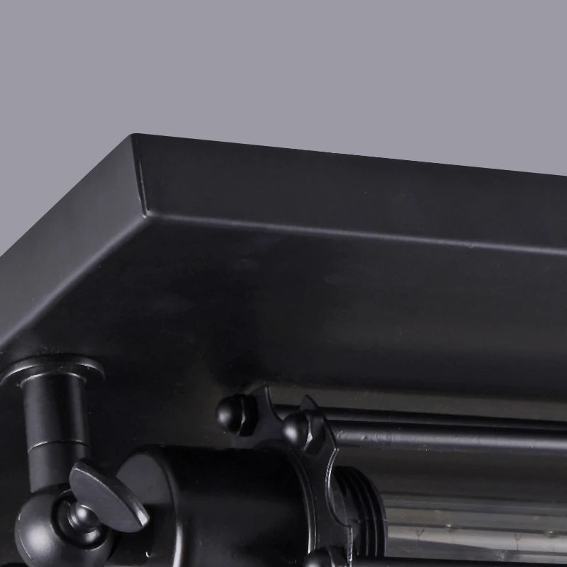 Retro vintage industrial black ceiling light - vue 4 sur 6