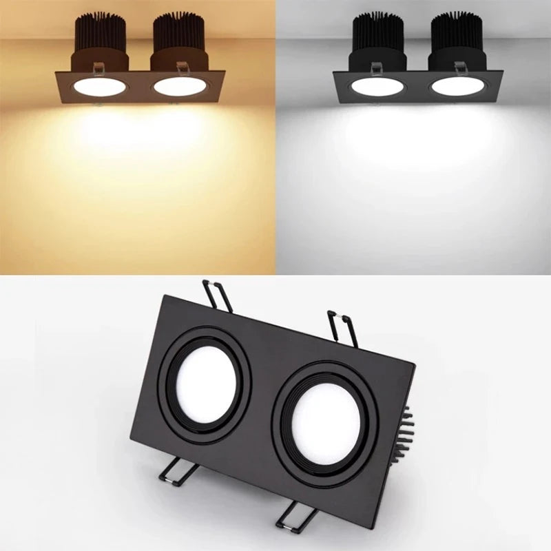 Dimmable recessed LED spotlight for decoration