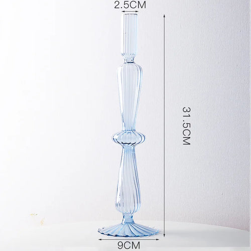Crystal and glass wedding candle holders and centrepieces - vue 10 sur 12