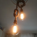 Vintage hemp rope pendant light base E27 1m 1.5m 2m 2.5m 3m 85-265V industrial loft retro hanging Edison ST64 G95 pendant