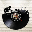 3D vinyl wall clock for disco atmosphere and musical evening