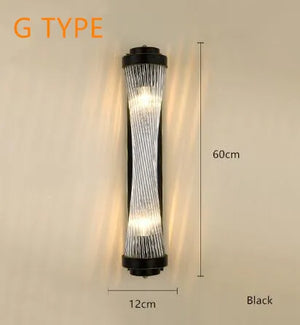 Crystal wall light for creative retro and modern decor
