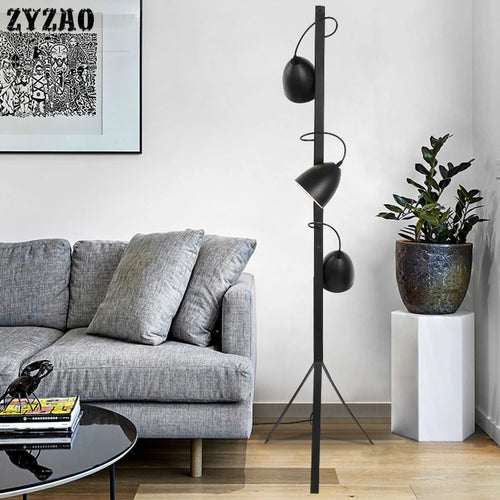 Creative nordic iron floor lamp for indoor use - vue 4 sur 7