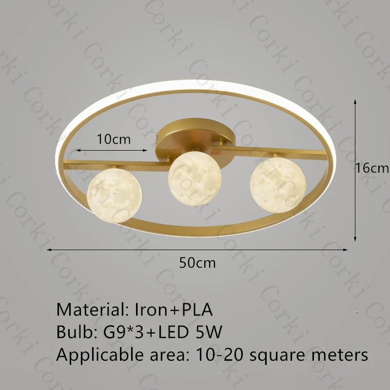 designer ceiling light in black and gold metal with white ball for modern interiors - vue 11 sur 18