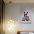 Nordic design LED ring pendant light for modern interior décor