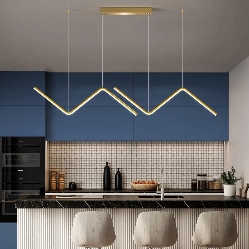 Modern nordic style LED chandelier for interior design