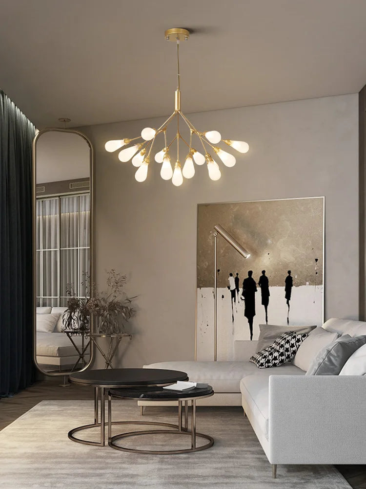 Post-modern firefly chandelier for elegant and creative interiors