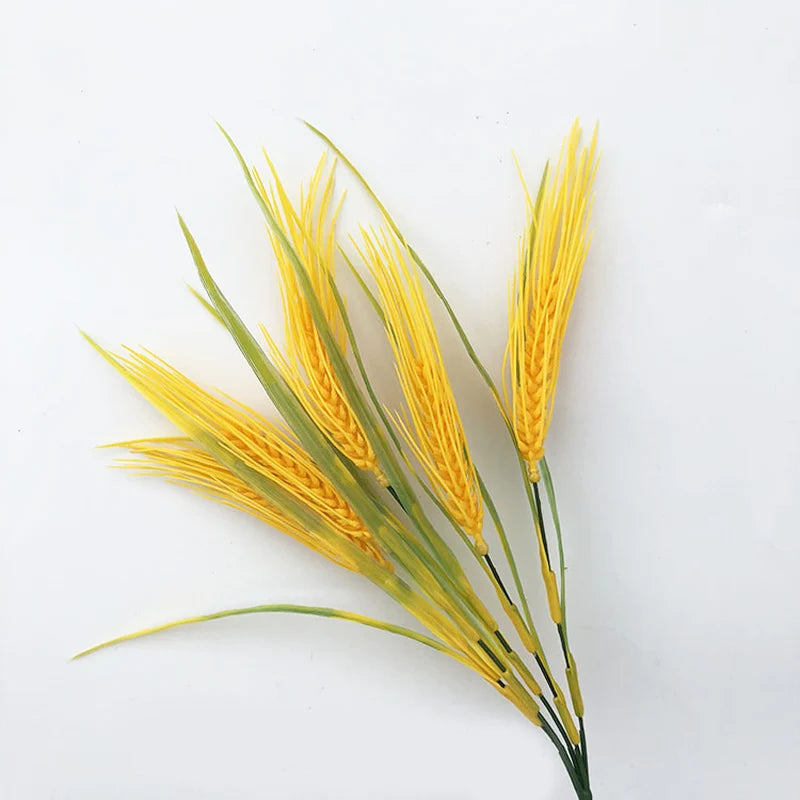 Artificial wheat ears bouquet for autumn decoration - vue 9 sur 10