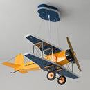 Modern children's bedroom LED airplane chandelier