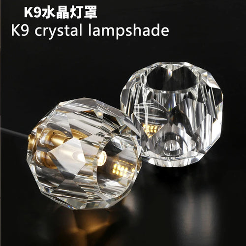 Contemporary crystal chandelier for restaurant, café and bar - vue 6 sur 11