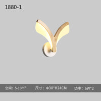 Nordic solid wood modern LED ceiling light