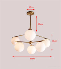 Modern nordic LED chandelier for kitchen and restaurant