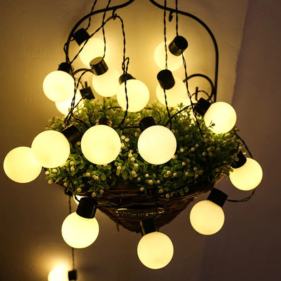 guirlande lumineuse led pour décoration extérieure festive - vue 5 sur 8