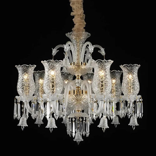 European crystal chandelier for modern and elegant decor - vue 3 sur 25