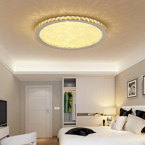 Modern stainless steel pendant light with LED and remote control - vue 7 sur 28