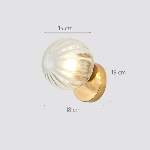 Glass moon wall light for interior decoration - vue 14 sur 14