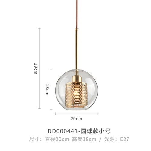 Modern glass pendant light for elegant interior decor - vue 11 sur 17