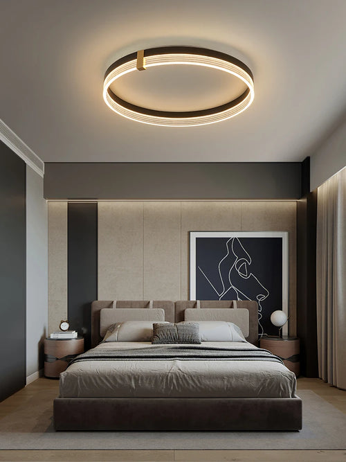 Dimmable LED ceiling light with remote control - vue 3 sur 10