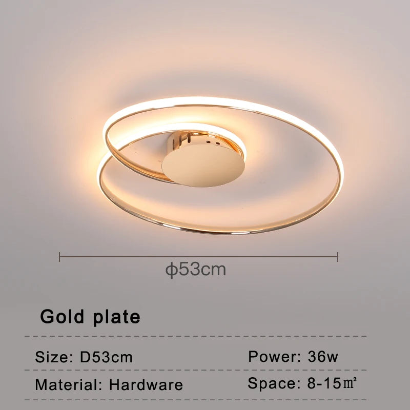 Modern LED ceiling light for elegant interior decor - vue 9 sur 10