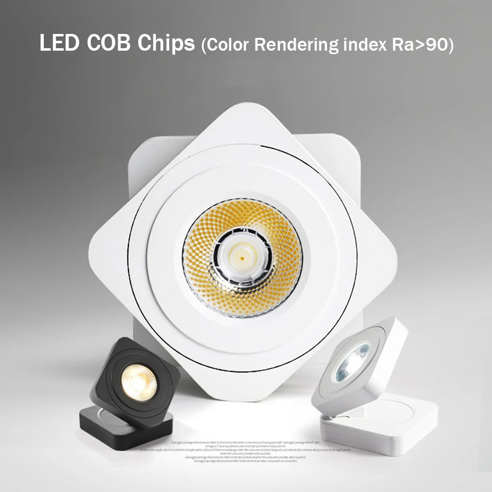 Ultra-slim foldable LED spotlight 360 degree adjustable lighting