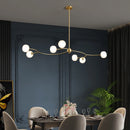 Designer copper restaurant chandelier with modern ambiance for interiors