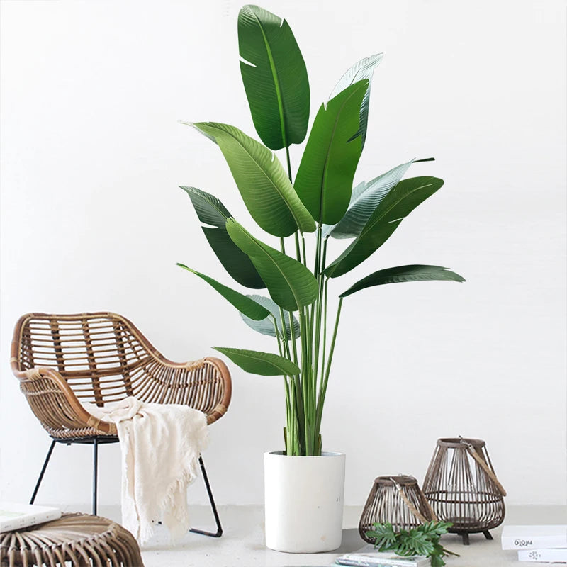 Tropical artificial potted tree for indoor and outdoor decoration - vue 3 sur 8