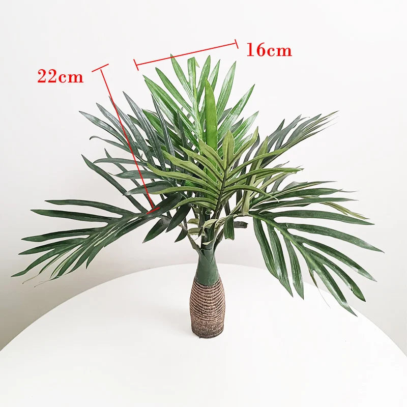 palmier artificiel monstera tropical pour décoration intérieure en pot - vue 5 sur 9