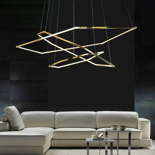 Modern LED ceiling light for elegant interior decor - vue 3 sur 6