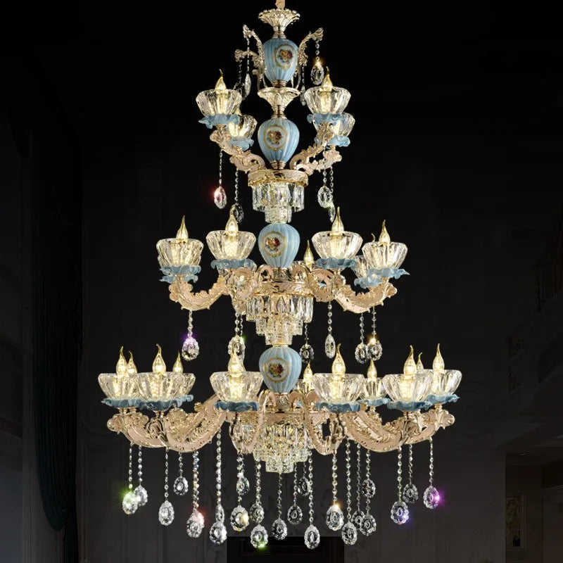 Modern crystal chandelier for elegant and refined lighting