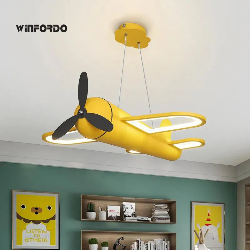 Modern LED chandelier airplane shape