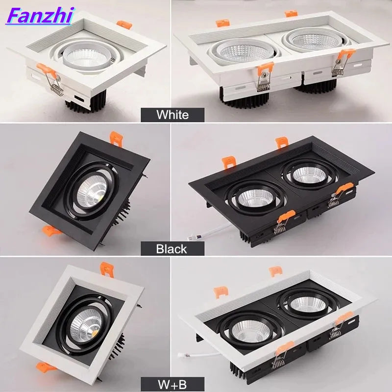 Dimmable LED recessed downlight for indoor lighting