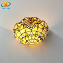 European style glass art deco tiffany wall light