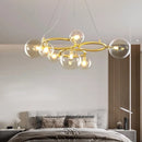 Modern glass pendant light with bulb included for interior decoration
