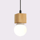 Mengjay vintage industrial rustic wood pendant light