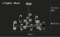 Luxury designer chandelier for elegant Nordic lighting