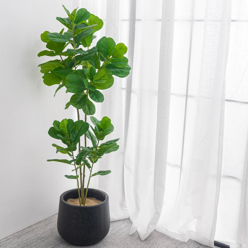 Artificial tropical ficus plant with realistic touch for indoor decoration - vue 3 sur 10
