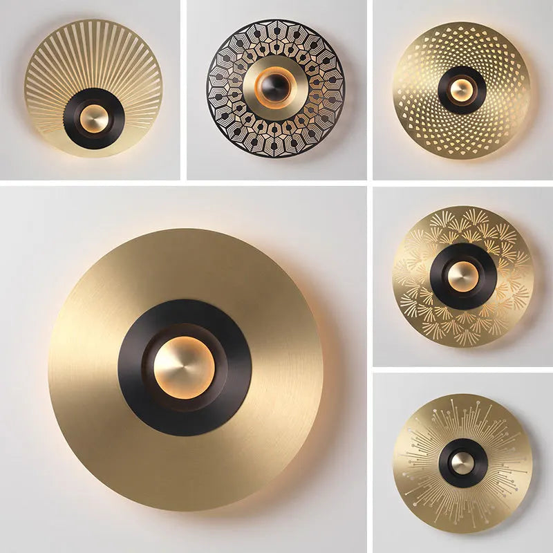 Modern LED wall light in stainless steel for shops
