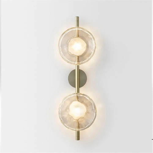 Glass design wall light for elegant modern decor - vue 7 sur 10