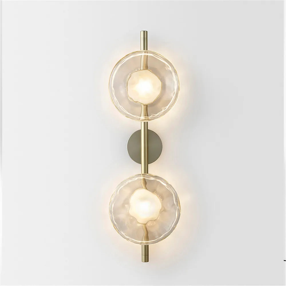 Glass design wall light for elegant modern decor - vue 6 sur 10