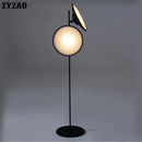 Nordic double head modern iron floor lamp