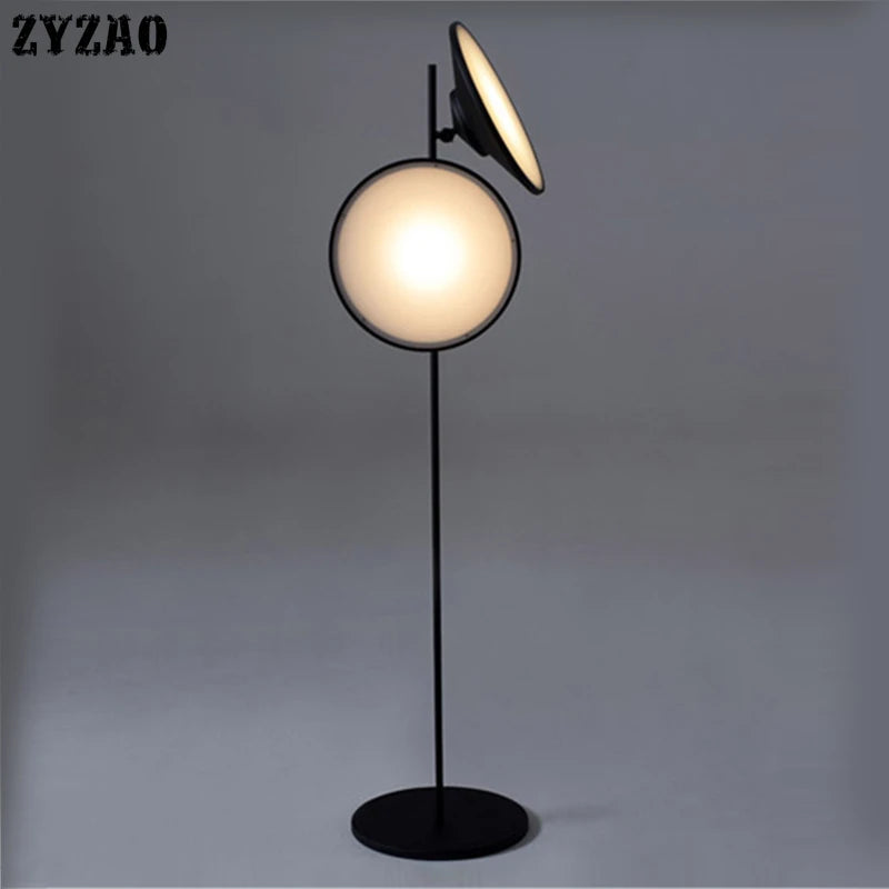 Nordic double head modern iron floor lamp - vue 3 sur 7