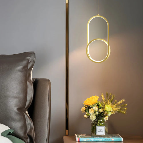 Modern minimalist nordic style hanging bedside lamp - vue 2 sur 8